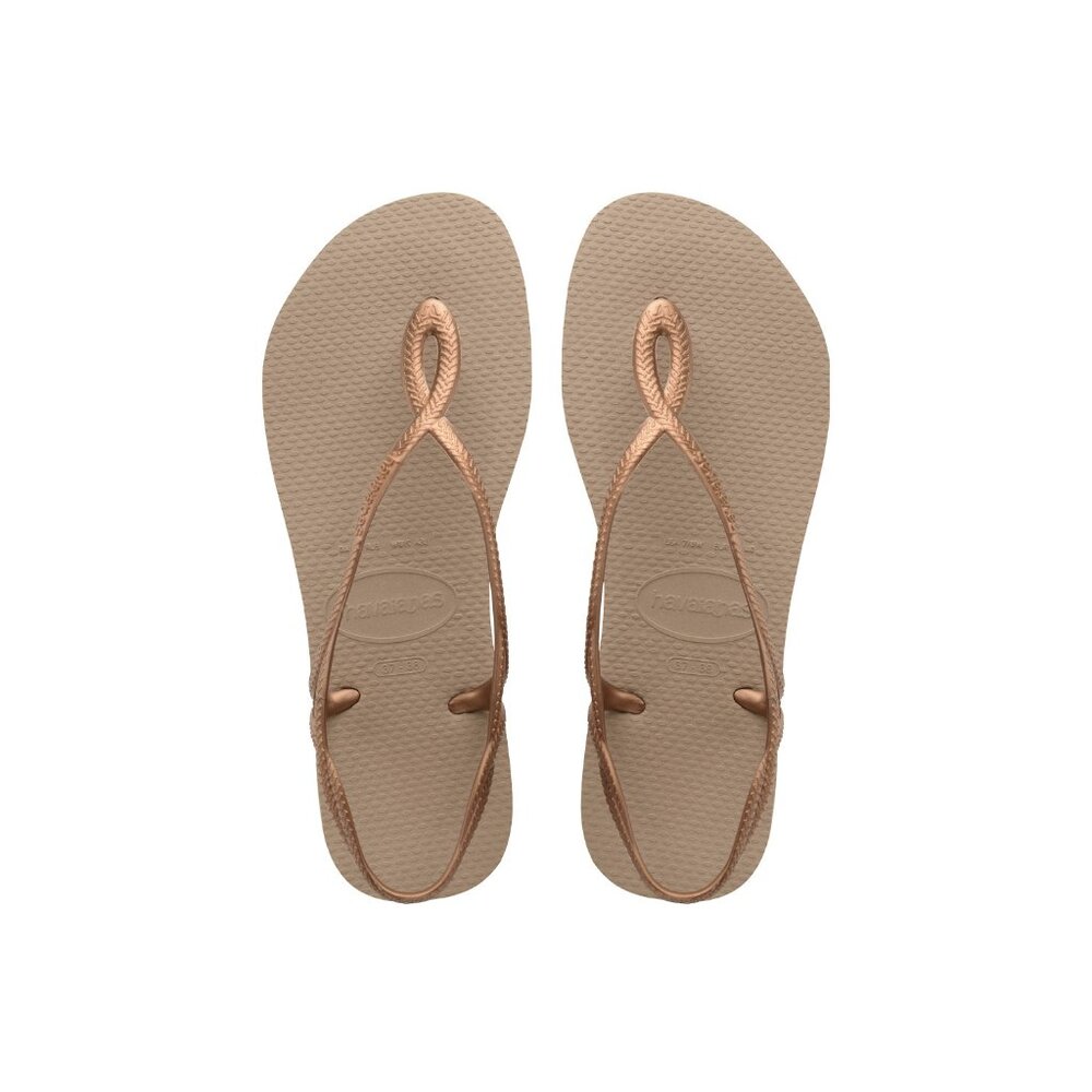 Havaianas Luna Slingback Sandal - Rose Gold/Rose Gold - NWT